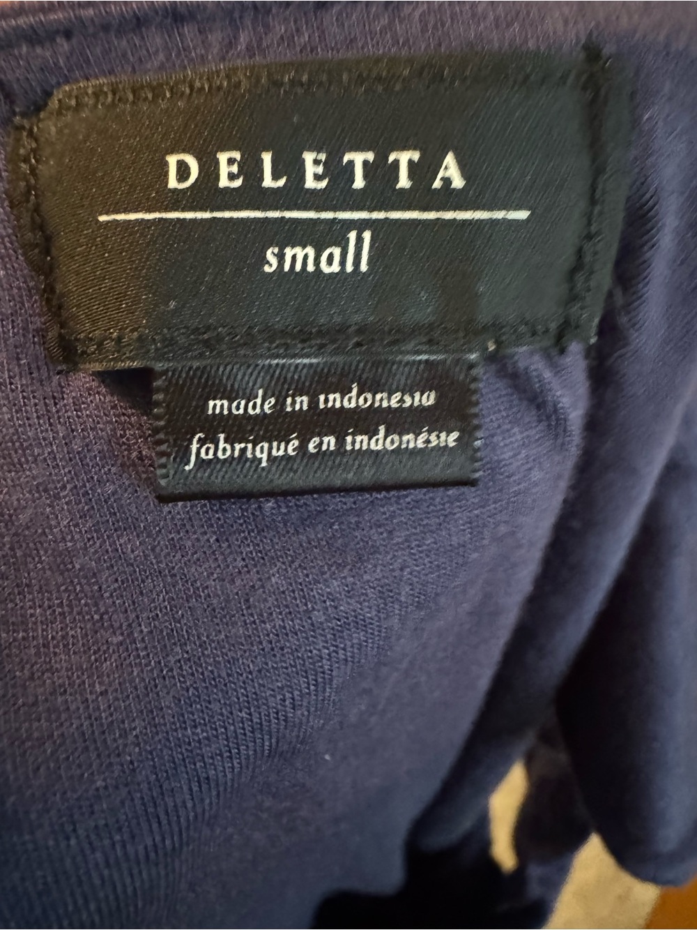 Deletta Navy Sleeveless Ruched Midi Dress Size S - Picture 4 of 5